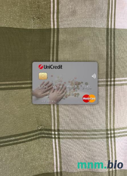 Italy UniCredit bank wygląd zdjęcia mastercard skan PSD + zdjęcie